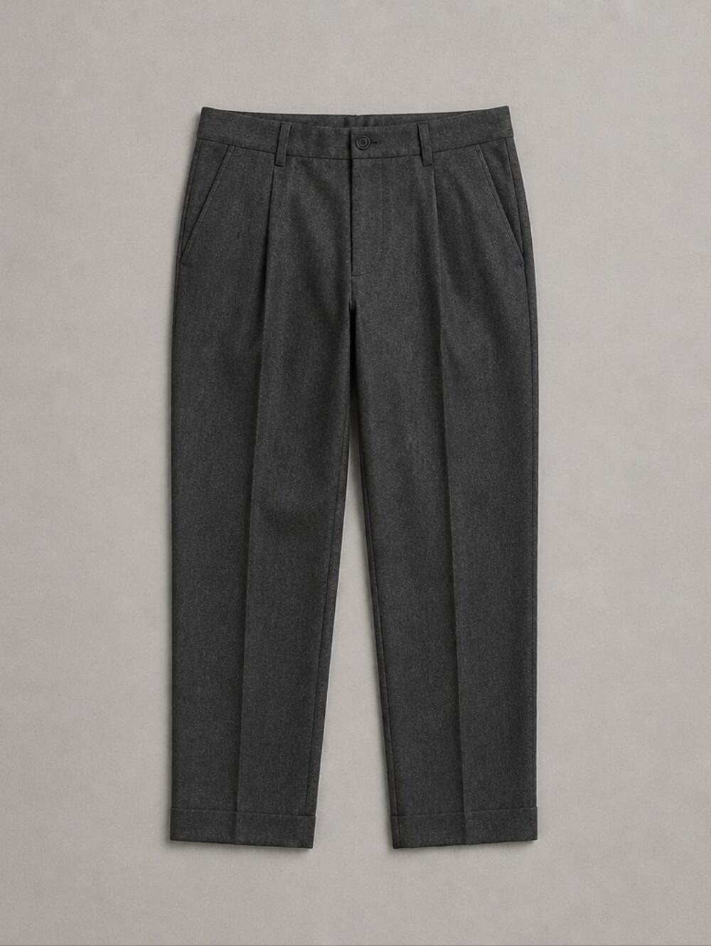 Vintage Ferracci Olive Green Pleated Men's Dress Pants